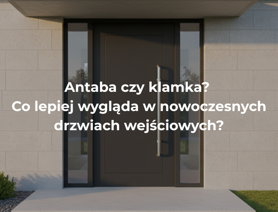 Antaba czy klamka? Co lepiej wygląda w nowoczesnych drzwiach wejściowych?
