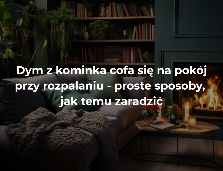 Dym z kominka cofa się na pokój przy rozpalaniu – proste sposoby, jak temu zaradzić