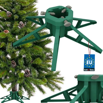 Stojak na choinkę żywą do 3,5 m plastikowy zielony