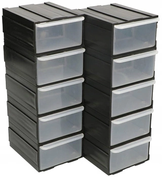 Organizer 10-szufladkowy warsztatowy regał szafka szuflady modułowe