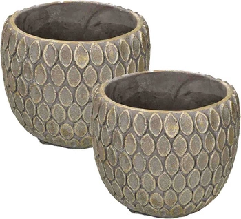 Doniczka osłonka ceramiczna na kwiaty ø14 cm - 2 szt.