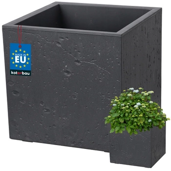 Donica kwadratowa beton industrialna marengo 29 cm