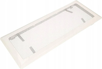 Kratka wentylacyjna kominkowa metal 16x45 cm biała