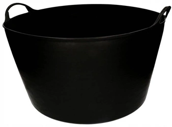 Pojemnik czarny elastyczny wiadro 55l z uszami