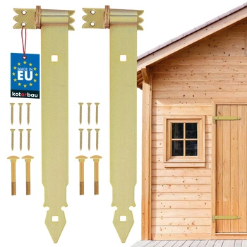 Zawias pasowy ozdobny złoty 400 mm zestaw 2 szt.