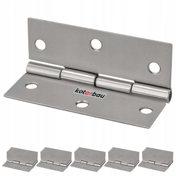 Zawias splatany skrzydełkowy 60 mm nikiel zestaw 25 szt.