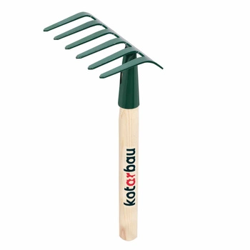 Grabki ogrodnicze metalowe 115 mm z drewnianym trzonem 30 cm