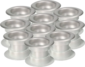 Tuleja do drzwi tulejka drzwiowa wentylacyjna - 10 szt. - Kolor satyna chrom