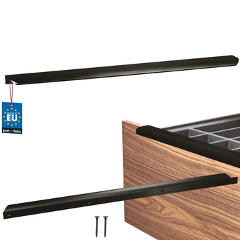 Uchwyt meblowy aluminium czarny mat 540/560 mm