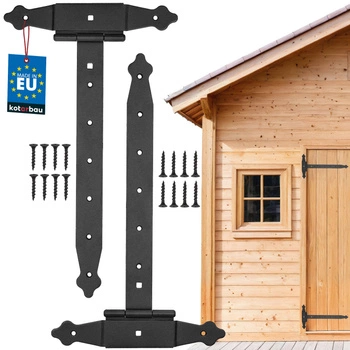 Zawias altanowy krzyżowy okiennic altan bram 350mm - 2 szt.