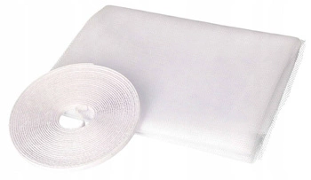 Moskitiera siatka okienna biała rzep 130x150cm