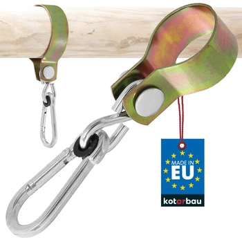 Obejma hak huśtawkowy karabińczyk mocowanie 50 mm