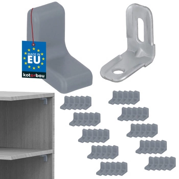 Komandorek kątownik meblowy z zaślepką popiel zestaw 50 szt.