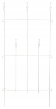 Płotek palisada przęsło ogrodowe wbijane białe 48 cm