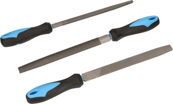 Zestaw pilników ślusarskich do metalu 30 cm zestaw 3 szt.