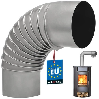 Kolanko kominowe piecowe do kozy pieca ø110 żaroodporne