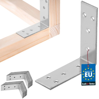 Kątownik ciesielski nierdzewny ocynkowany 60x60x20 mm zestaw 25 szt