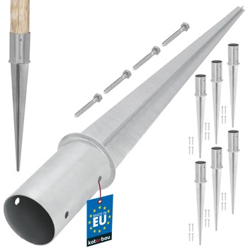 Podstawa słupa wbijana wspornik kotwa fi 80 - 6 szt.