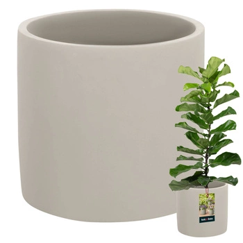 Doniczka ceramiczna cylinder betonowa na kwiaty fi 20 cm