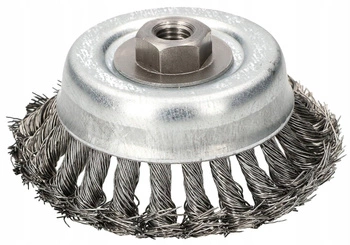 Szczotka druciana do szlifierki kątowej 120 mm z gwintem m14