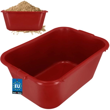 Kastra budowlana ogrodowa prostokątna na zaprawę czerwony 55 l