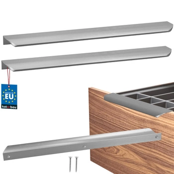 Uchwyt meblowy aluminium srebrny 320/340 mm zestaw 2 szt