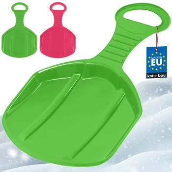 Jabłuszko ślizgacz do zjeżdżania po śniegu różowe zielone zestaw 2 szt.