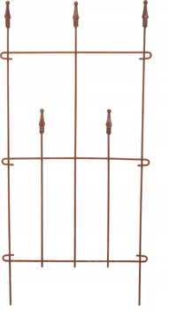 Płotek palisada przęsło ogrodowe wbijane rdza 48 cm