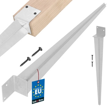 Podstawa słupa wbijana kotwa wspornik typ l - 500 mm