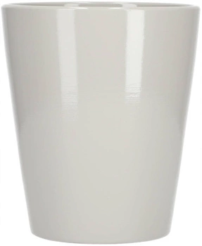 Doniczka osłonka ceramiczna na kwiaty 12 cm szara