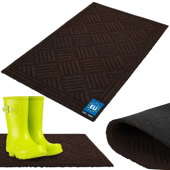 Wycieraczka do butów antypoślizgowa dywanik brązowa 45x75 cm
