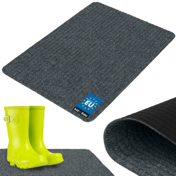 Wycieraczka do butów chłonna antypoślizgowa dywanik mata popielata 70x50 cm