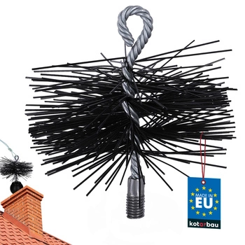 Szczotka do czyszczenia komina wycior pcv gwint m12 125 mm