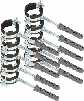 Obejma do rur 5/4" uchwyt guma uszczelka - 10 szt.