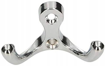 Wieszak ścienny ubraniowy pajączek chrom meblowy