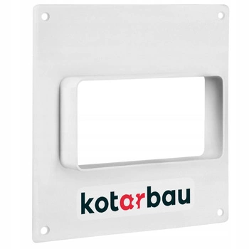 Kołnierz przyścienny kanału płaskiego 120x60 biały