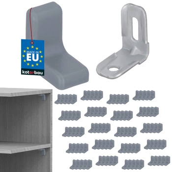 Komandorek kątownik meblowy z zaślepką popiel zestaw 100 szt.