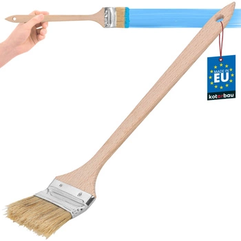 Pędzel wygięty płaski mały wąski do kaloryferów grzejników 63 mm