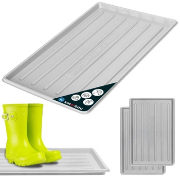 Ociekacz na buty 45x30 cm zestaw 2 szt. - Kolor szary