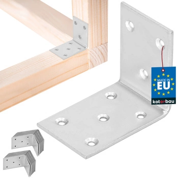 Kątownik ciesielski nierdzewny ocynkowany 55x45x35 mm zestaw 25 szt