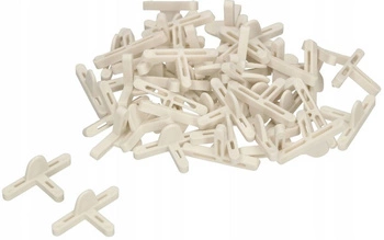 Krzyżyki dystansowe t 4mm do płytek glazury - 45 szt.