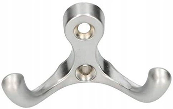 Wieszak ścienny ubraniowy pajączek srebrny meblowy