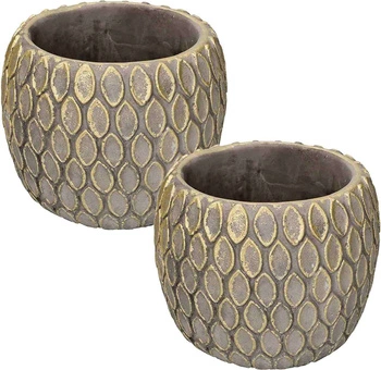 Doniczka osłonka ceramiczna na kwiaty ø11 cm - 2 szt.