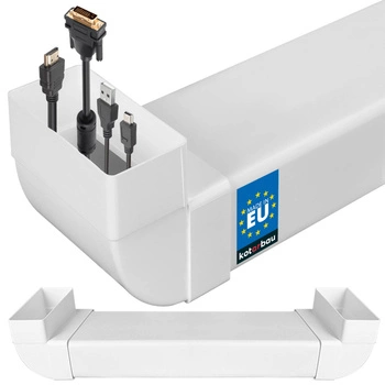 Kanał kablowy do telewizora podtynkowy płaski 110x55 mm 50 cm