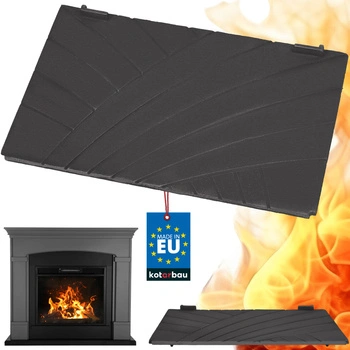 Płyta kominkowa tylna żeliwna ścianka do wkładów kominkowych zygzak