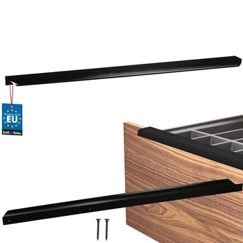 Uchwyt meblowy aluminium czarny mat 480/500 mm