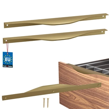 Uchwyt meblowy aluminium złoty mat 320/340 mm zestaw 2 szt