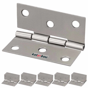 Zawias splatany skrzydełkowy 45 mm nikiel zestaw 25 szt.