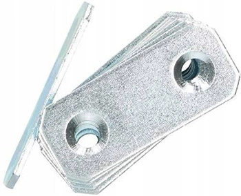 Płytka perforowana łącznik płaski 40x16 mm stal zestaw 100 szt.