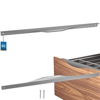 Uchwyt meblowy aluminium srebrny 416/436 mm